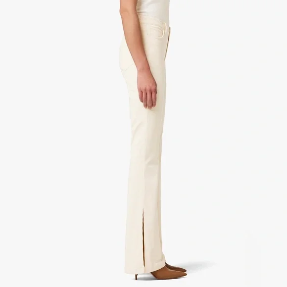 Joe’s Jeans The Frankie Bootcut Mid-Rise Courdroy Slit Hem Double Cream 29 NWT - Picture 5 of 13